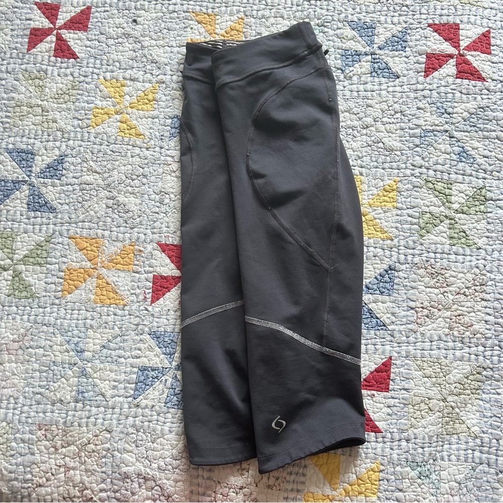 Gray Athletic Capri Leggings